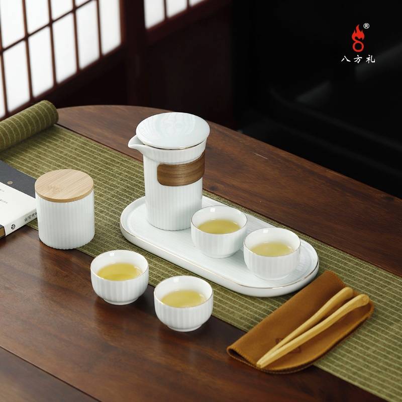 八方礼融合茶具（甜白）