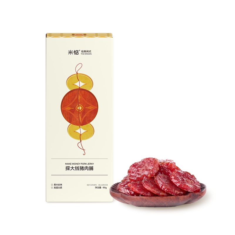 米惦探大钱猪肉脯90g*2盒