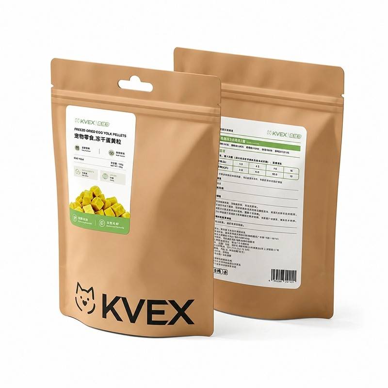 KVEX克维汐原野食刻系列宠物零食100%蛋黄冻干150gKV-P25