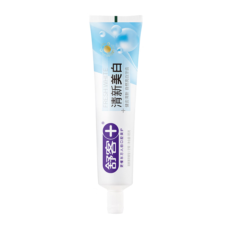 舒客清新美白牙膏185克（清爽薄荷）*1支