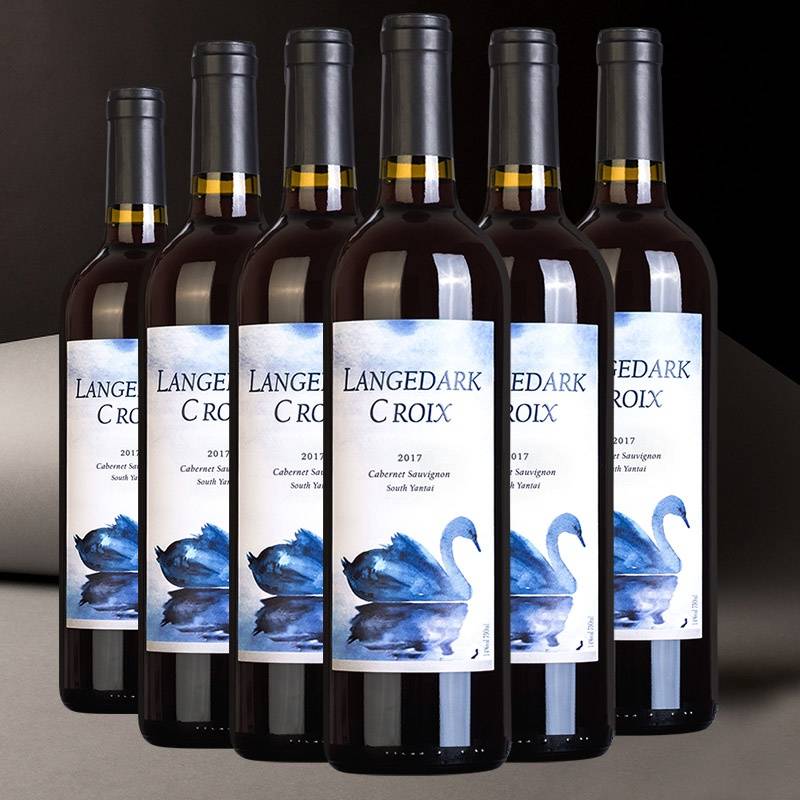 澳洲进口拉格德克蓝天鹅干红葡萄酒750ml*6支装整箱