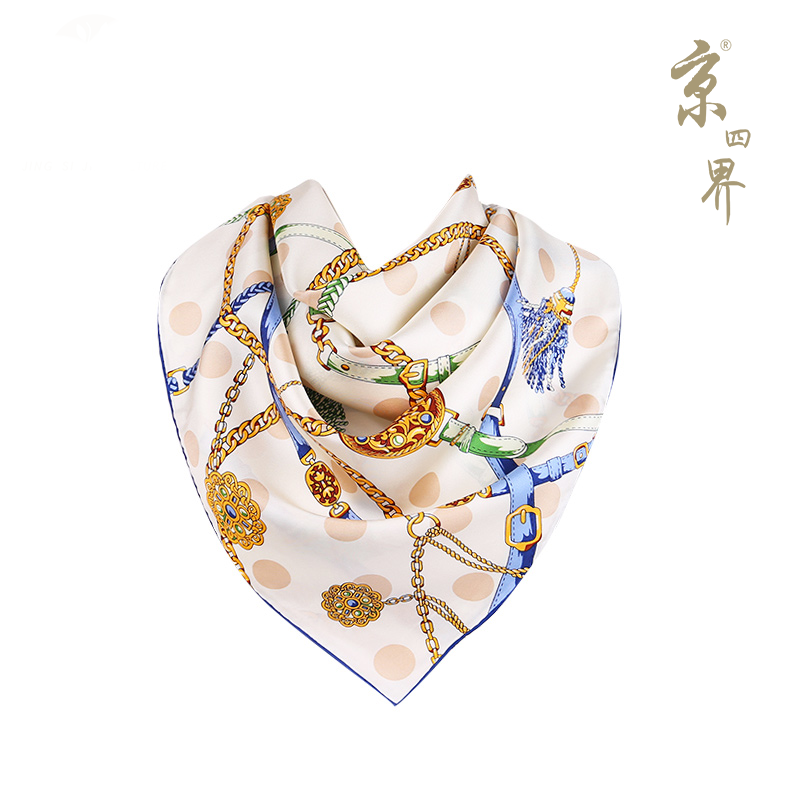 京四界·幻境饰界100%桑蚕丝丝巾	JSJ-86011
