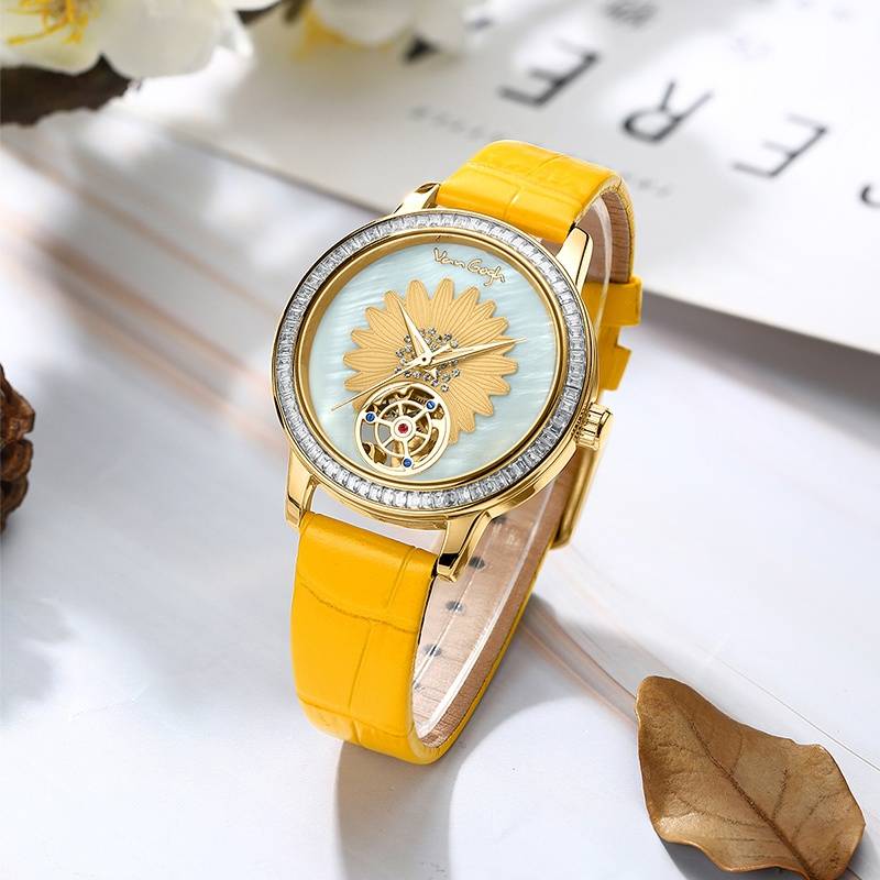 梵高全自动机械女表四时绘向日葵系列 32mm