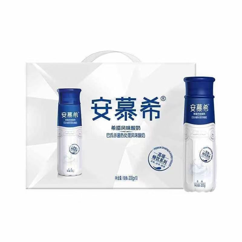 安慕希高端畅饮型希腊风味酸奶原味230g*10盒/提伊利