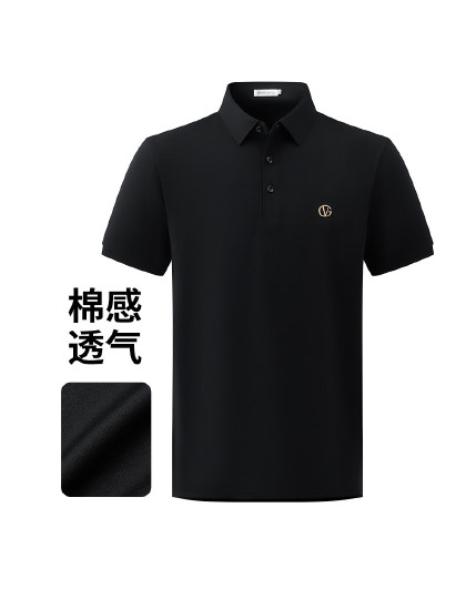 【棉感透气】26年春夏新款商务休闲男士短袖POLO领T恤