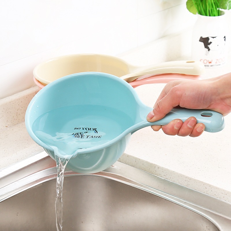 加厚塑料水瓢厨房长柄打水勺水舀舀子洗头杯冲水洗澡批发