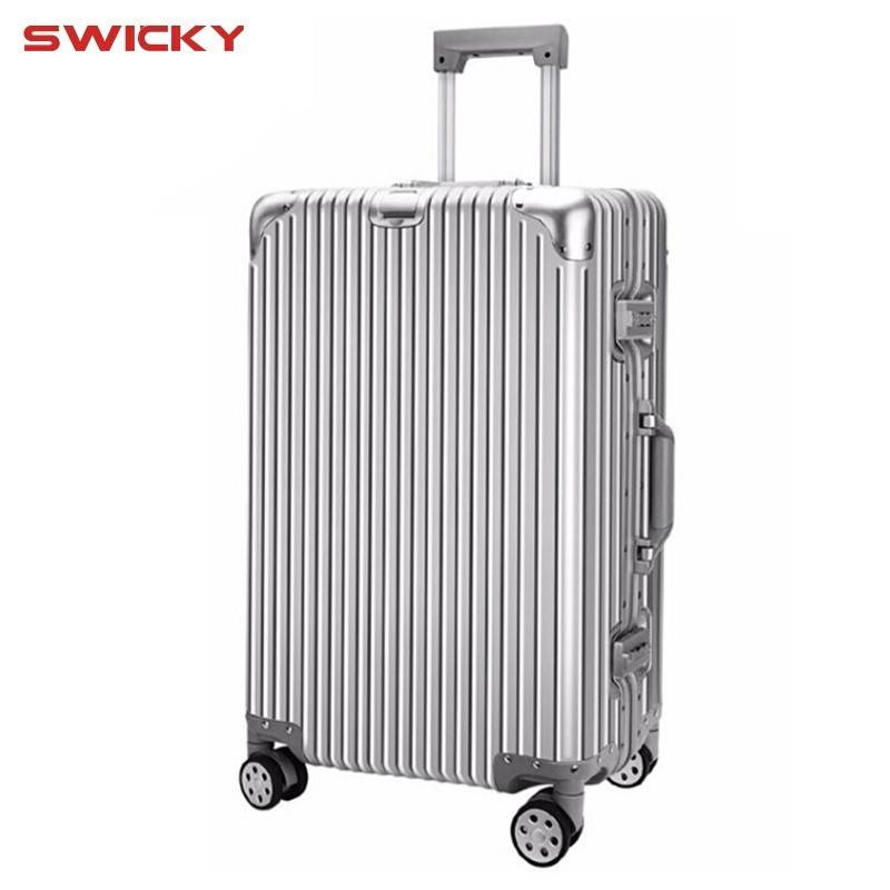 SWICKY瑞驰箱包铝镁合金万向轮拉杆箱行李箱 22001-24寸多色可选