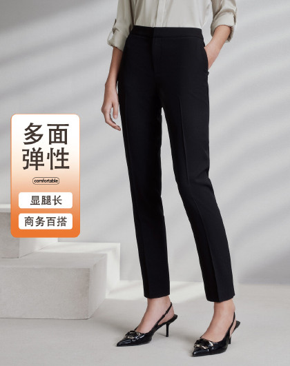 【显腿长多面弹性】女款新款商务通勤西裤西装裤烟管裤女四季可穿