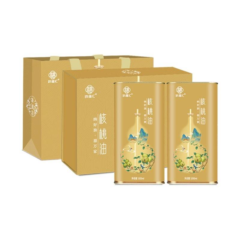 纳福汇核桃油礼盒1000ml*2