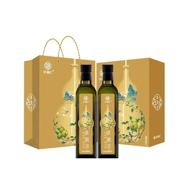 纳福汇核桃油礼盒500ml*2