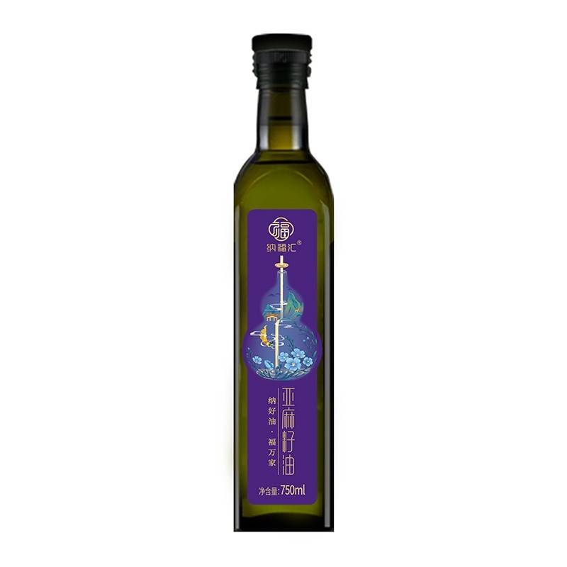 纳福汇冷榨亚麻籽油单瓶750ml