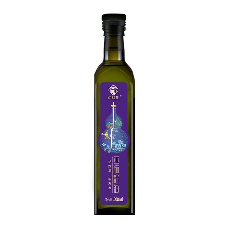 纳福汇冷榨亚麻籽油单瓶500ml