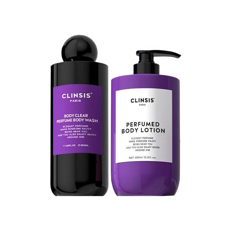 CLINSIS琥珀乌木香氛身体护理组合750ml（沐浴露350ml+身体乳400ml）