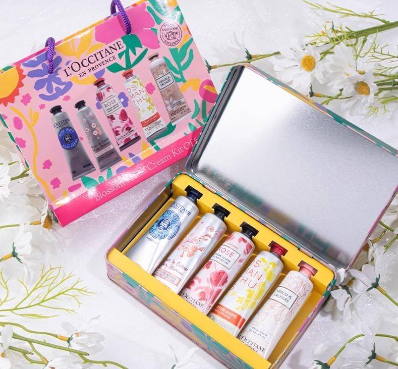 春花浪漫五件套护手霜：樱花30ml/玫瑰30ml/乳木果30ml/云中月桂30ml/橙花30ml
