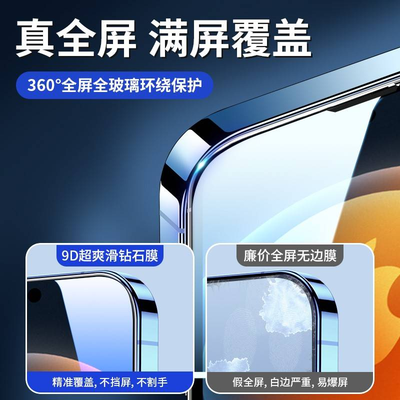 【不包邮】适用iphone14pro钢化膜14promax苹果13手机膜ihpnoe12全屏plus11por平果iphonr14pormax/iphon刚iphong/pulse