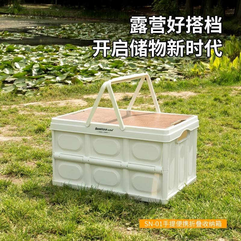 纵贯线手提便携折叠收纳箱SN-01