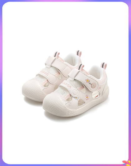 宝宝鞋子夏季2026透气女童学步小圆宝稳护鞋软底步前公主凉鞋