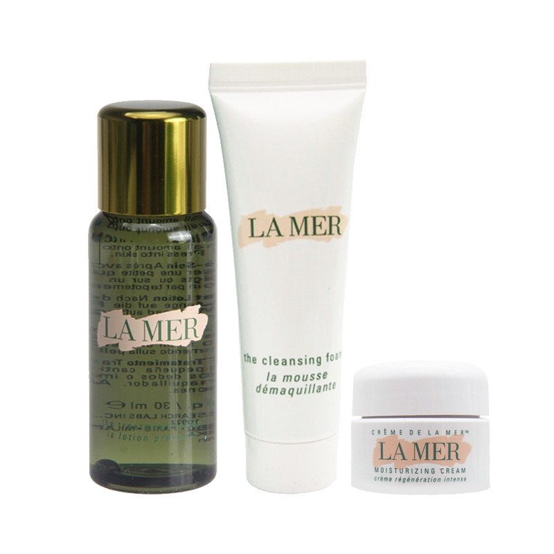 La Mer/海蓝之谜 小样旅行体验组合装 修护精萃液 精粹水30ml+经典传奇面霜7ml+洁面30ml (GN)