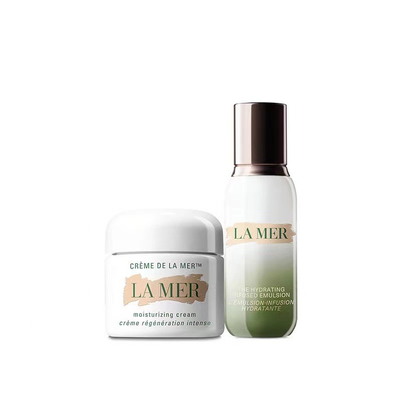 La Mer/海蓝之谜 经典面霜30ml/60ml+修护精萃乳125ml组合 (GN)