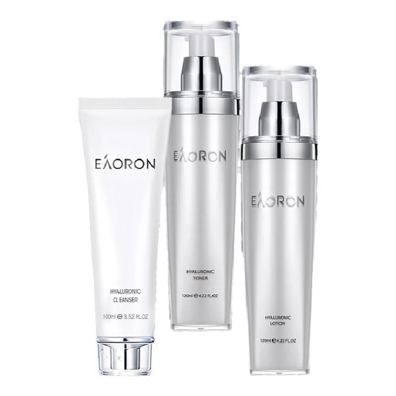 Eaoron/澳容 洁面乳+爽肤水+乳液 超值补水保湿提亮护肤水乳套装3件 (GN)