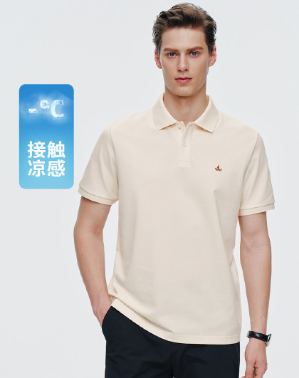【张新成明星同款】小帆船 凉感珠地翻领t恤男女同款Polo衫