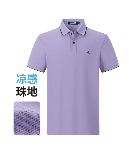 【凉感珠地】意大利小帆船 春夏透气短袖男士亲肤珠地POLO衫