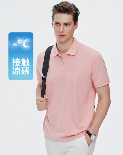 【张新成明星同款】小帆船 凉感珠地翻领t恤男女同款Polo衫