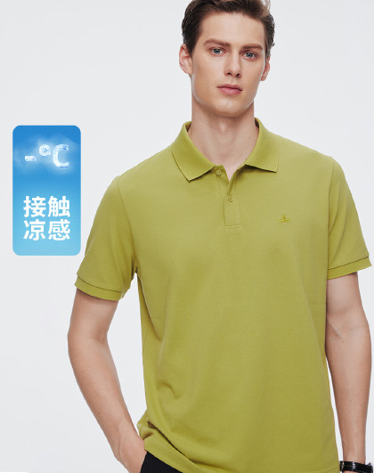 【张新成明星同款】小帆船 凉感珠地翻领t恤男女同款Polo衫