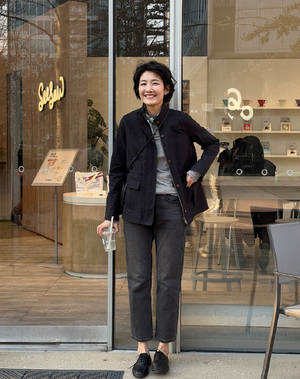 高级感纯棉立领工装外套女2026年新款春秋季收腰正肩长袖上衣