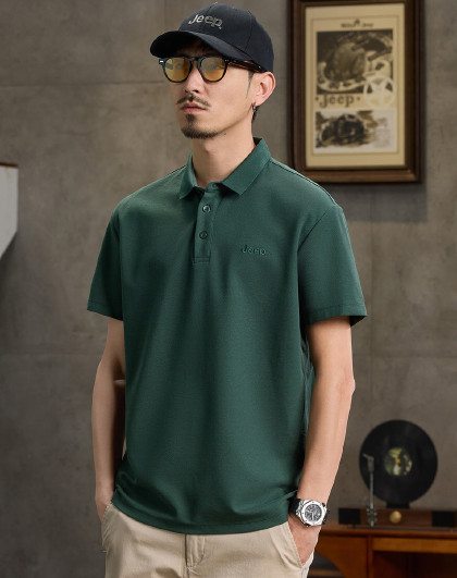 【含棉polo衫男】26夏季男士polo衫短袖男装翻领上衣男