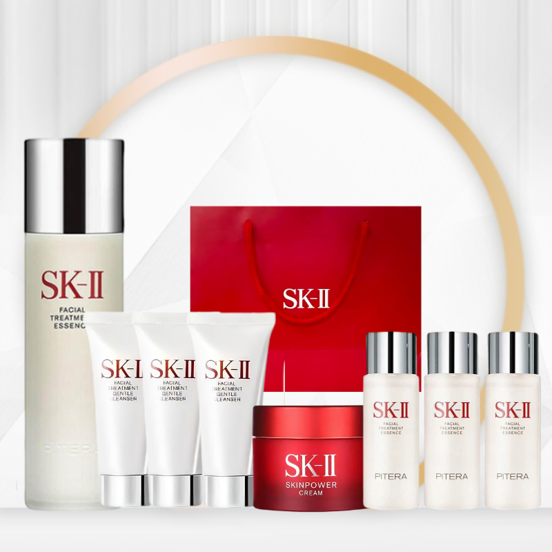 【赠礼盒礼袋】SK-II 神仙水230ml*1+神仙水30ml*3+洁面20g*3+面霜15g*1 (GN)