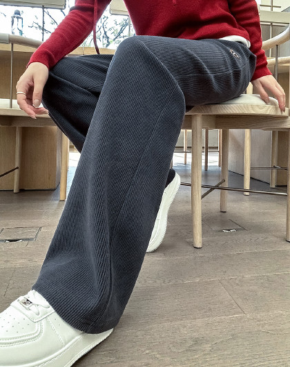 【基础百搭款】减龄遮肉宽松韩版阔腿裤长裤纯色简约高腰休闲裤女