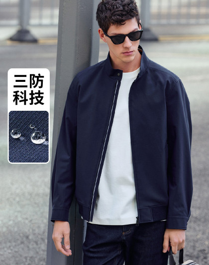 【三防】意大利小帆船 春季城市户外通勤哈林顿茄克外套男士夹克
