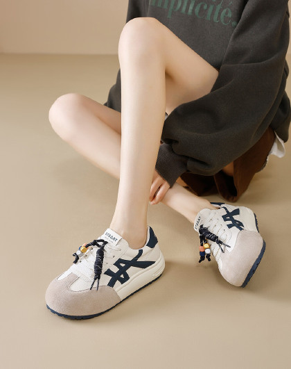 【秒高5cm】星期六女鞋新款春夏百搭德训鞋女休闲运动小白鞋女