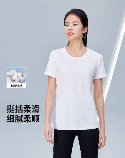 3代轻奢高品质短袖t恤女式夏圆领打底衫户外运动可外穿上衣