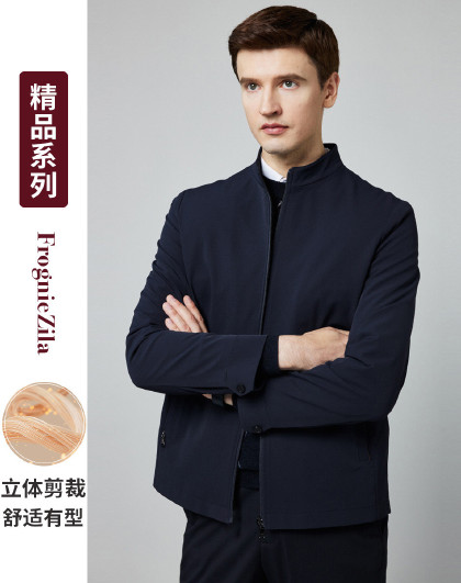 【简约立领&易打理】男士外套舒适通勤休闲百搭男士夹克外套男