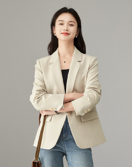 【高级感西装外套女】简约通勤多色休闲西服女上衣2026秋款