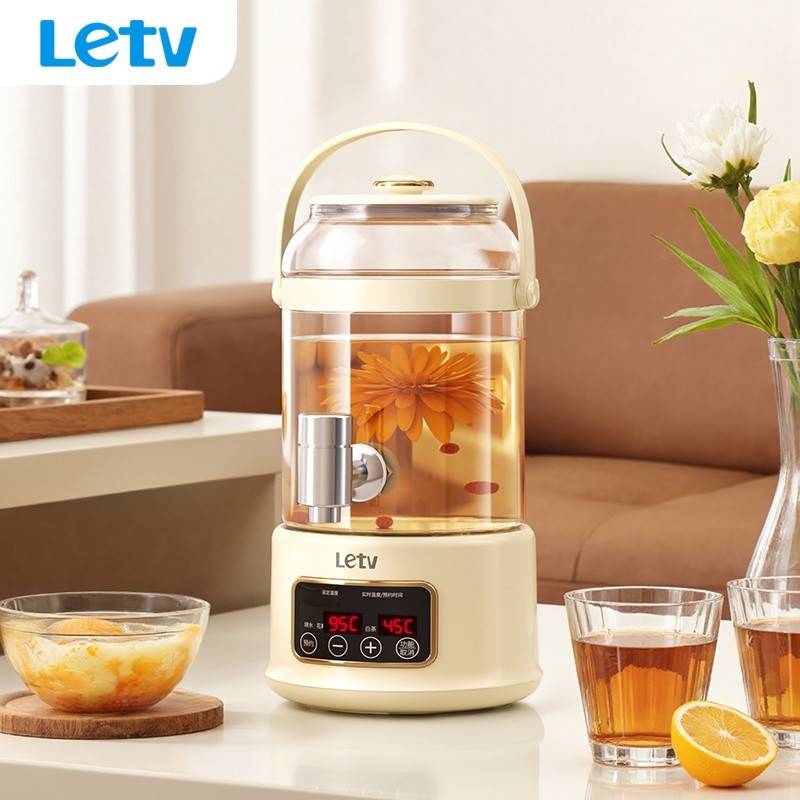 乐视Letv家用3升大容量电热水壶茶漏养生壶S808