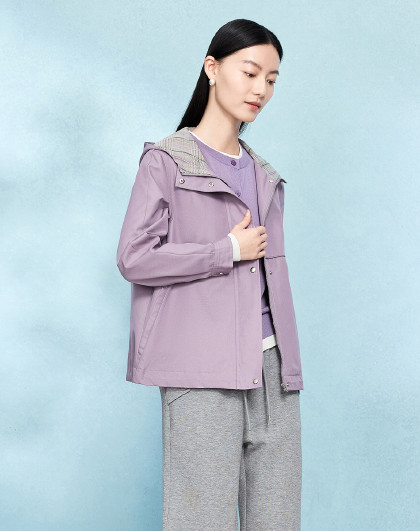 春夏休闲翻领长袖透气显瘦减龄高级感女式风衣外套