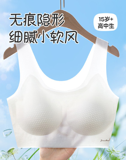 【高中生隐形无穿感】100S莫代尔女童三阶文胸7A抑菌内衣