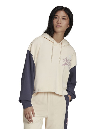 HOODIE女士舒适休闲运动百搭款连帽卫衣短套头衫