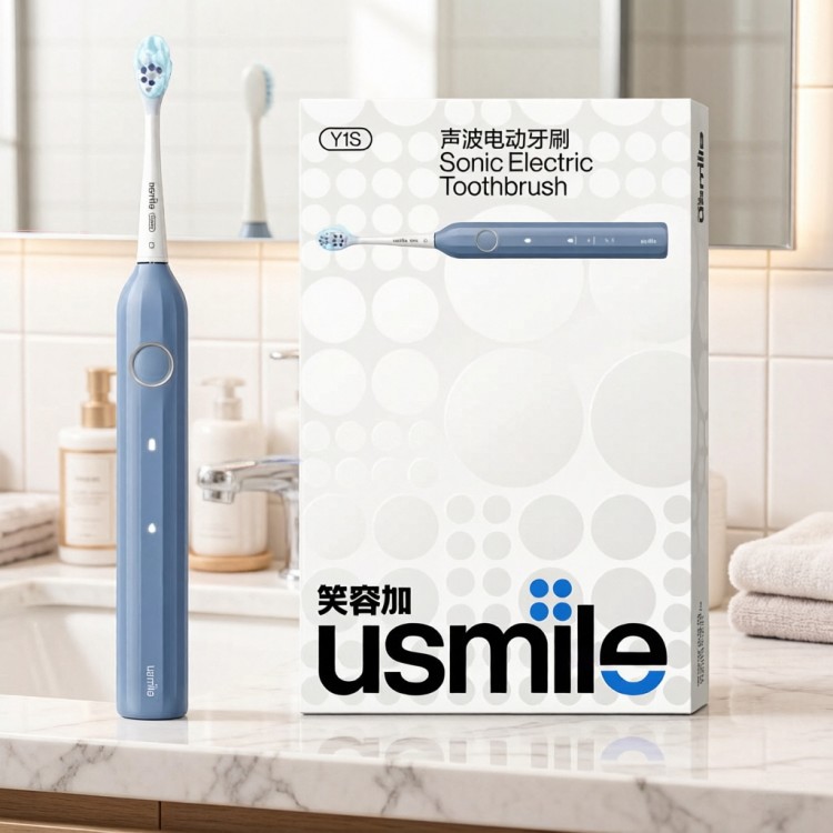 usmile笑容加电动牙刷Y1S雾蓝-2023版